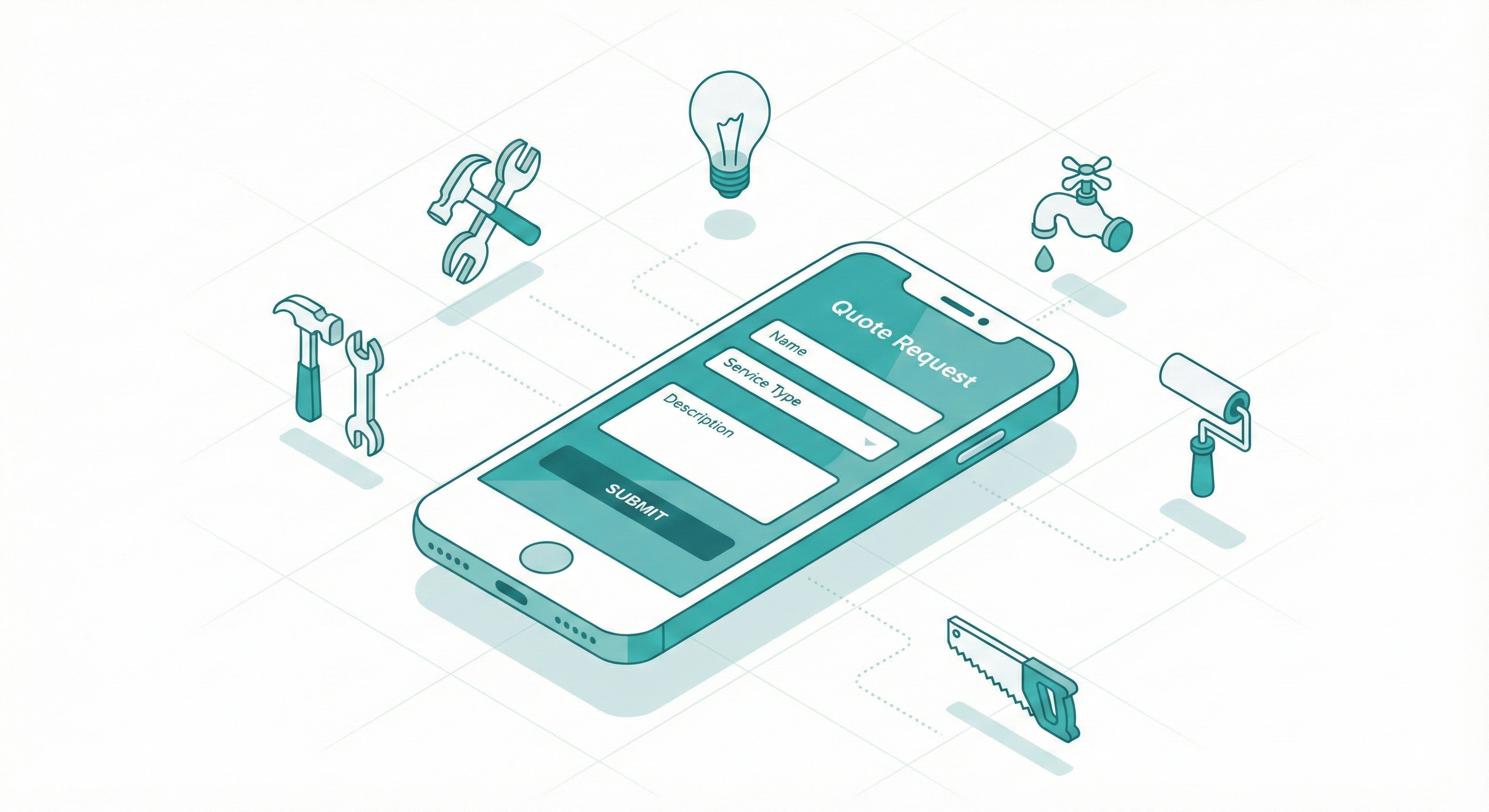 Submit request on mobile